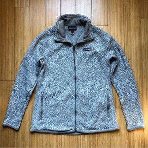 Patagonia Better Sweater Full Zip Jacket Women’s Large Birch White